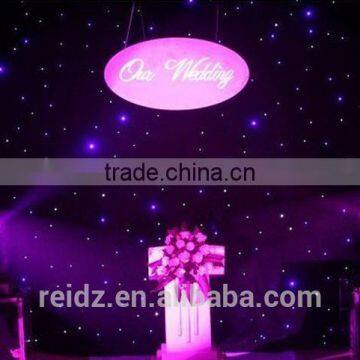 White Fireproof Velvet Cloth White Wedding Backdrop Led Star Curtain photo-4