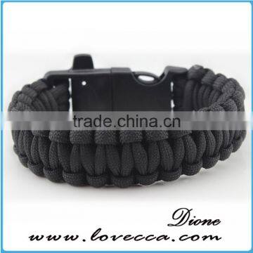 Paracord Bracelet Survival Gear Kit With Embedded Compass, Fire Starter, Emergency Knife & Whistle Survival Bracelet photo-4