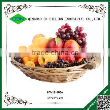 Home Decorative Natural Wicker Rattan Fruit Basket photo-3