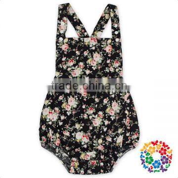 Infant Baby Summer New Backless Playsuit Floral Vintage Girl Rompers Jumpsuit photo-2