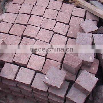 Red Paving Stone Red Granite Driveway Paving Stone Granite Mesh Paver photo-2