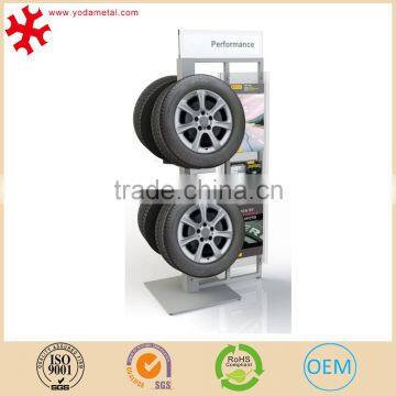 Heavty Duty Car Tyre Parts Display Rack for Retail Store, 4S Store Tire Storage Stand Metal Metal Tire Display photo-2