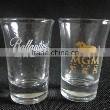 High quality 50ml round shape shot glass cup