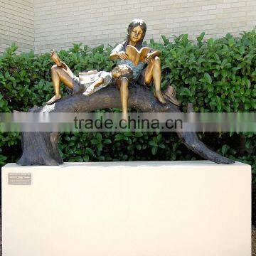 Outdoor Garden Decoration Bronze Statues Life Size Kids BSLSK-102 photo-2