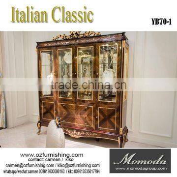 YB70-1 Luxury Executive Office Desk, Noble Italian Style Classic Reading Table/Chair/ Bookcase, Graceful Home Office Furniture photo-3