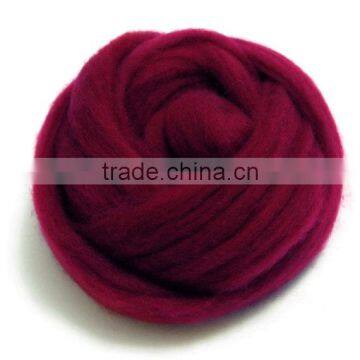 2017 wholesale cheap merino 100% wool roving for felting DIY material