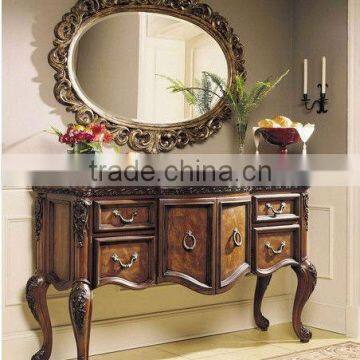 Classic style luxury design hand made furniture hotel dresser mirror (BG90499)