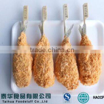 IQF Pre Fried Breaded Fish Fillet Horse Mackerel Quick Cooking