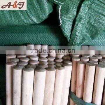 Two-times Polished Nature Wooden Broom Sticks Middle-east Used Thread