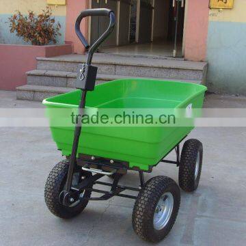 TC2135 Four Wheel Poly Garden Dump Cart photo-3