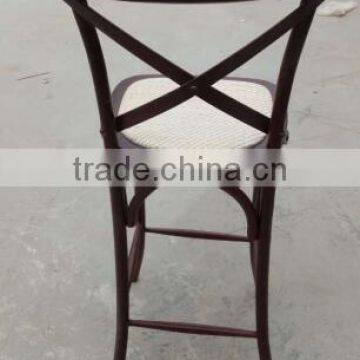 Hot Sale Wood Cross Back Bar Stool High Chair and High Back Chair photo-6