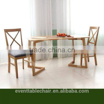 Hot Sale Oak Wood Dining Table and Chair Solid Wood Furniture Chair Table photo-4