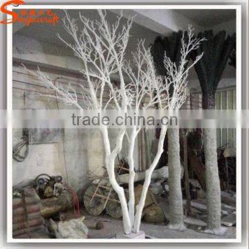 Artificial no Leaves of Tree Trunk White Wooden Trunkdecoration Fiberglass Artificial Trunk for Sale photo-3