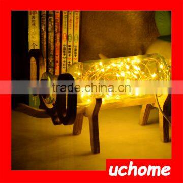 UCHOME Creative Fancy Night Light Mini Glass Deer Night Light Glass Animal Shaped Night Lights photo-3