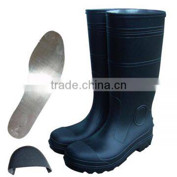 steel toe insert safety rain boots knee boot