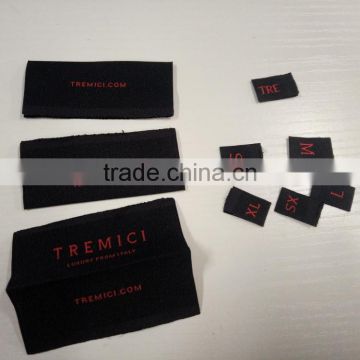 2017 cheap custom high quality satin woven label