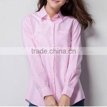 Latest Royal Oxford Fabric Women Shirt Bright Color Oxford Shirt photo-2