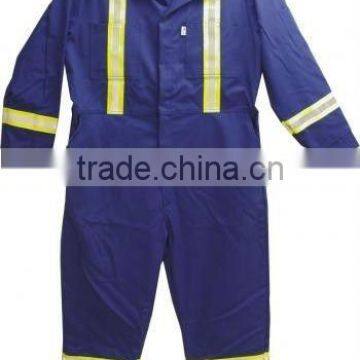 Polyester cotton Coverall with reflective tape