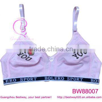 Sweet cute pink bra with no padding