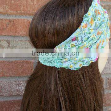Fashion HOT Popular Cotton Spring Lace Headwrap photo-3