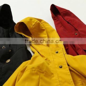 1-6 Years 2017 New Wholesale Autumn Kids Jacket Solid Red Yellow Black Pure Children Clothes photo-5