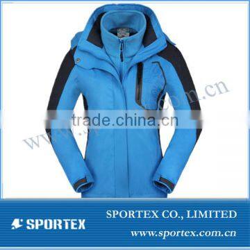 2014 New Design 3 in 1 Ladies Snowboard Jacket, Womens Hot Snow Ski Jacket 2014,new Design Ladies Ski Apparel