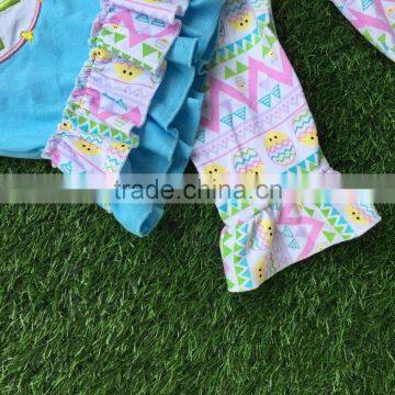 New Baby Girl Easter Azect Pant Set Outfits Girls Chick Egg Clothes Girls Summer Sets Short Sleeve With Accessories photo-3