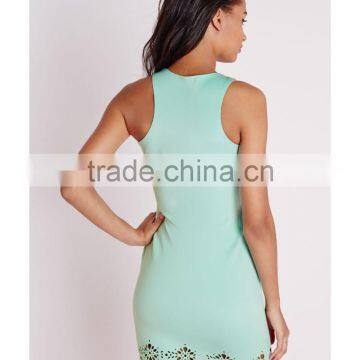 Fashion Laser Cut Scalloped Party Dresses Short Party Dress 2015 photo-3