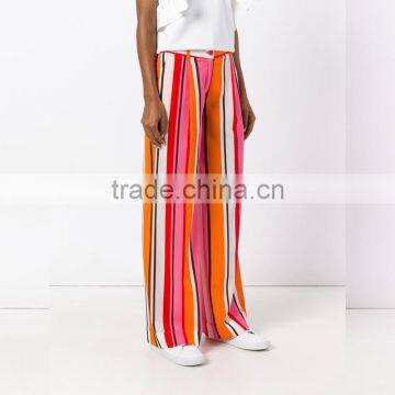 New Trendy Multicolored Striped Ladies Fashion Pants photo-2