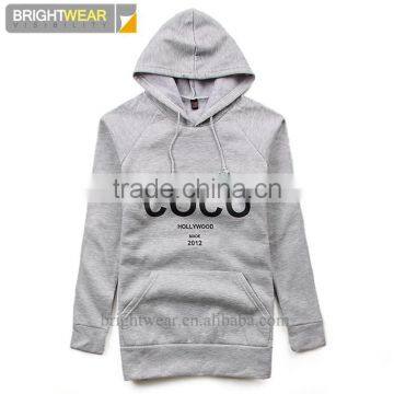 Casual printed fleece pullover sweatshirt with hood for women