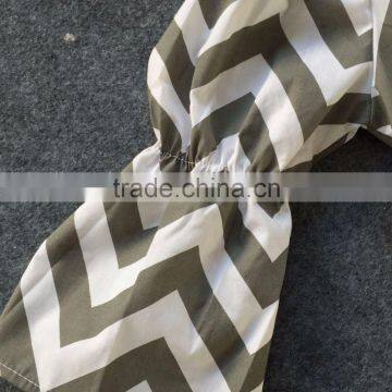 2016 Valentine's Day Infant Girls Dresses Cottom Heart Chevron Dress Kids Clothes With Matching Necklace and Headband Set photo-2