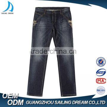 High Quality Biker Brand Name Mens Slim Fit Denim Jeans for Wholesale photo-4