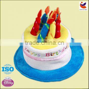 2014 Hot Factory Blue Happy Adult Birthday Cake Hats/carnival Hats/party Hat
