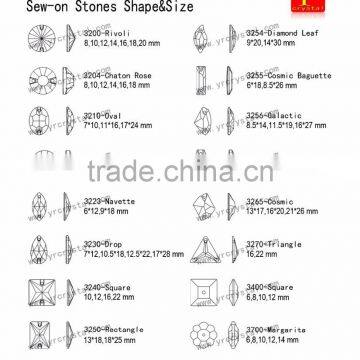 Crystal Stones for Clothing, ab Color Sew on Rhinestone photo-5