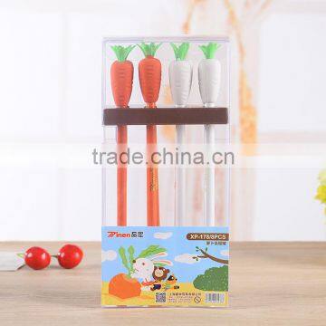 Novel Creative 3d Carrot Jumbo Pencil With Eraser Toppers Customs photo-4
