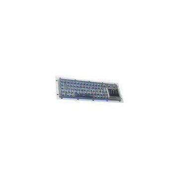 Compact Format Illuminated USB Keyboard Stainless Steel With Touchpad