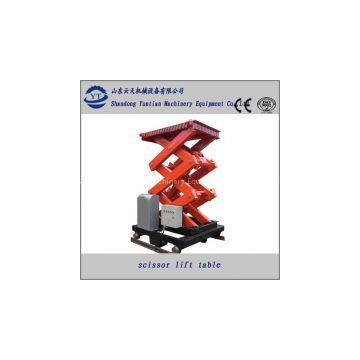 2ton electric scissor lift platform