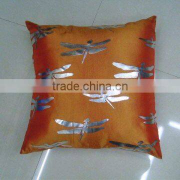 using sofa taffeta cushion