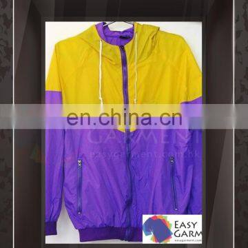 Custom Design Hot sales outdoor waterproof zip Plain men golf jacket