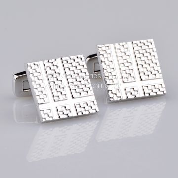 Fashion brass Cufflink square cufflink