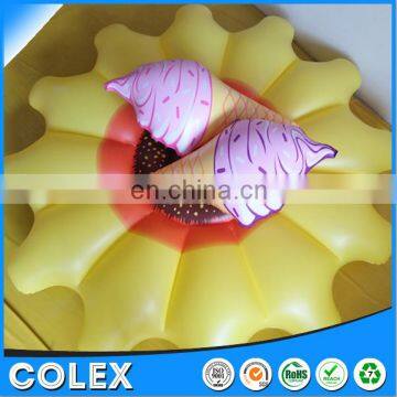 Swimming Pool Inflatable Giant Sunflower Island Float Rafts