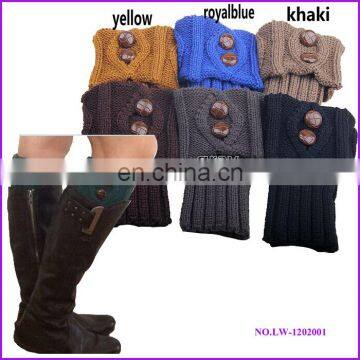 Hot fashion in stock leg warmer knitted boot cuffs wholesale