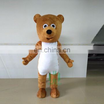 light brown adult teddy bear costume mascot character for sale