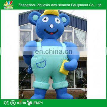 Hot newly promotional kids house shape commercial pvc inflatable cartoon balloon mascot