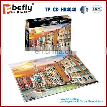 Wholesale cardboard puzzle 500 pieces jigsaw puzzle