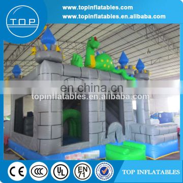 Inflatable dragon playground combo with bouncer inflatable amusement park combo