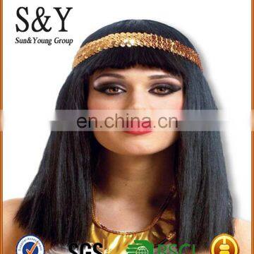 Halloween Drag Queen Of Egypt Style Halloween Cosplay Wig With Headband