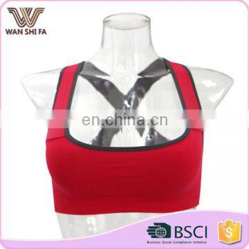 Fashionable cheap wholesale comfortable breathable cross sports bras