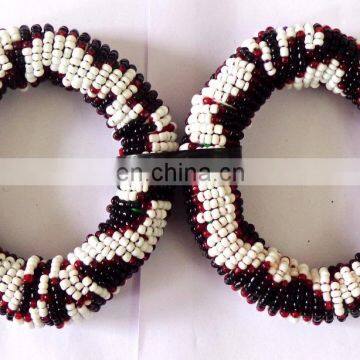 Banjara Bangles+beaded Bangles+glass Beads Bangle+costume Jewelry+belly Dance Bangle+party Wear Bangles+indo Western Bangles photo-2