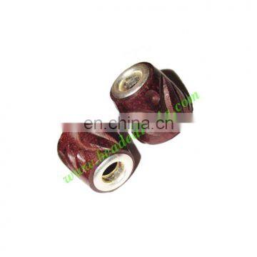 Handmade Fancy Wooden Beads, Size 13x14mm, Weight Approx 1.7 Grams BWLHF0032